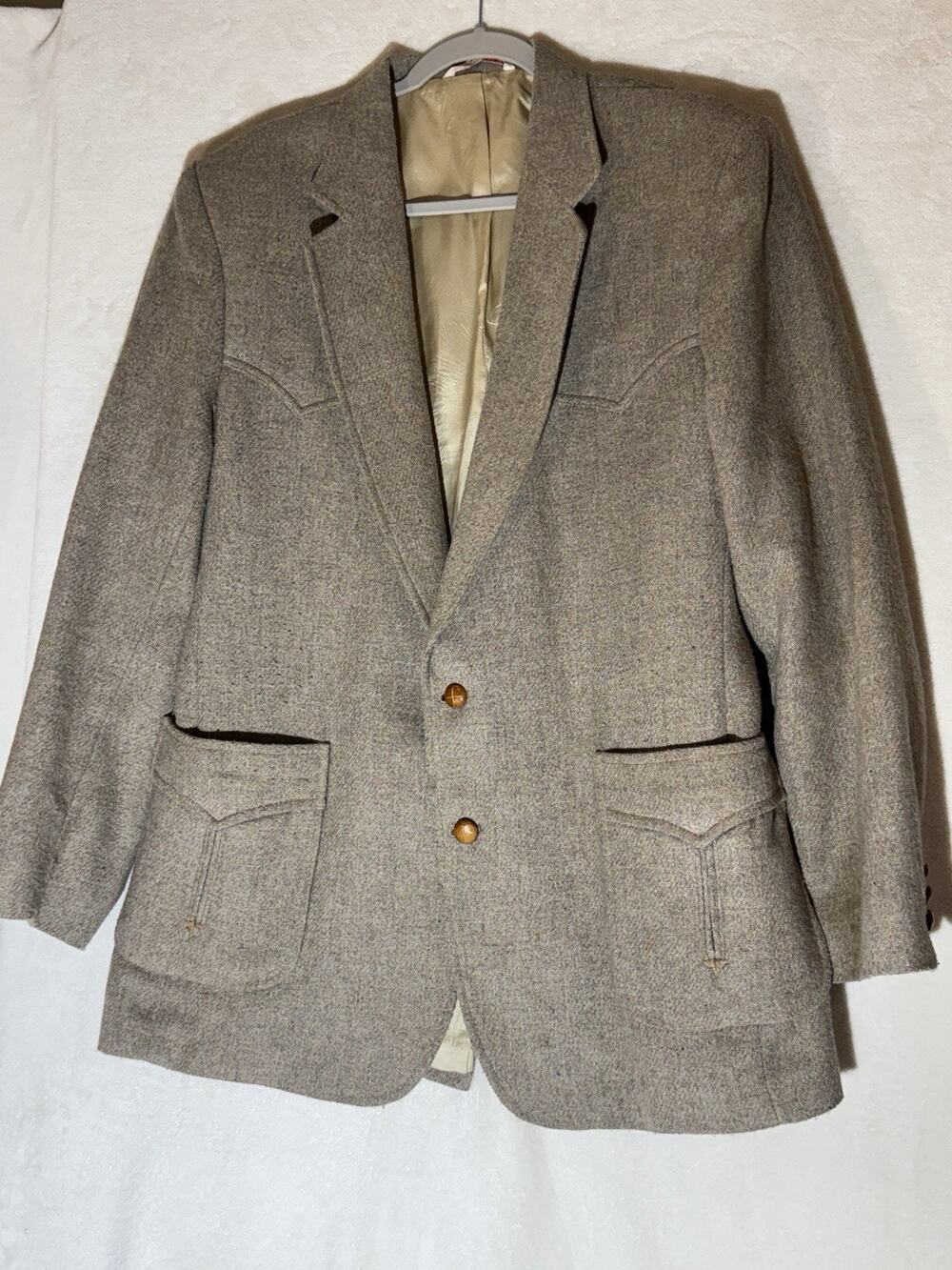 Vintage Men’s Western Wool Blazer The Westerner Sport Coat